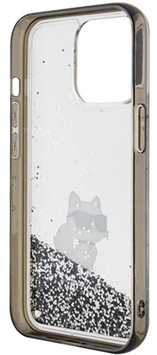 Karl Lagerfeld Romp iPhone 13 Pro Max Glitter - KLHCP13XLKCNSK - Transparant