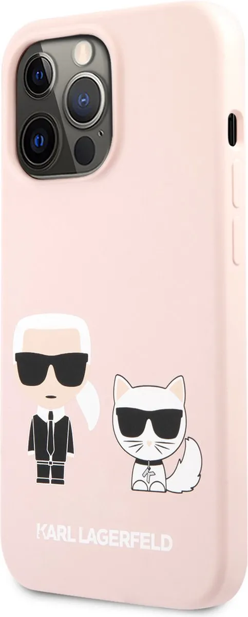 Karl Lagerfeld iPhone 13 Pro Telefoonhoesje - Roze - MagSafe