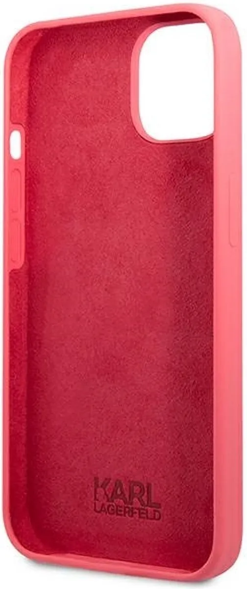 Karl Lagerfeld KLHCP13MSLMP1PI iPhone Hoesje - Fuchsia - 1 Pasje