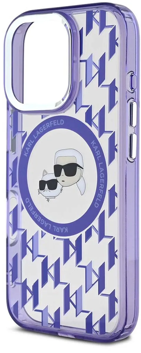 Karl Lagerfeld Hoesje iPhone 16 Pro MagSafe - Paars