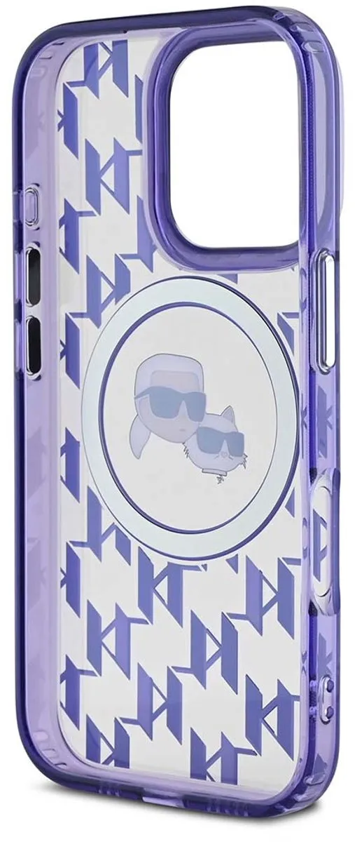 Karl Lagerfeld Hoesje iPhone 16 Pro MagSafe - Paars