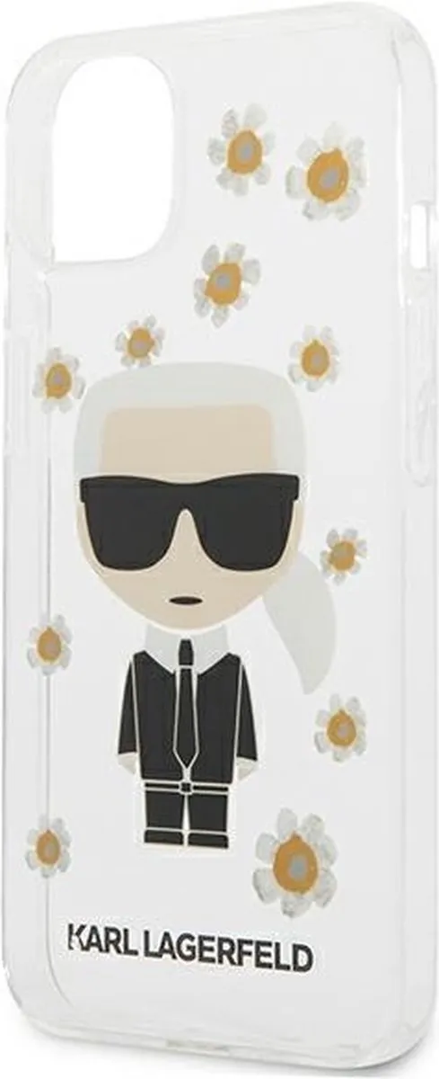 Karl Lagerfeld KLHCP13SHFLT iPhone Hoesje - Transparant Bloem