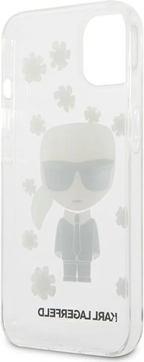 Karl Lagerfeld KLHCP13SHFLT iPhone Hoesje - Transparant Bloem