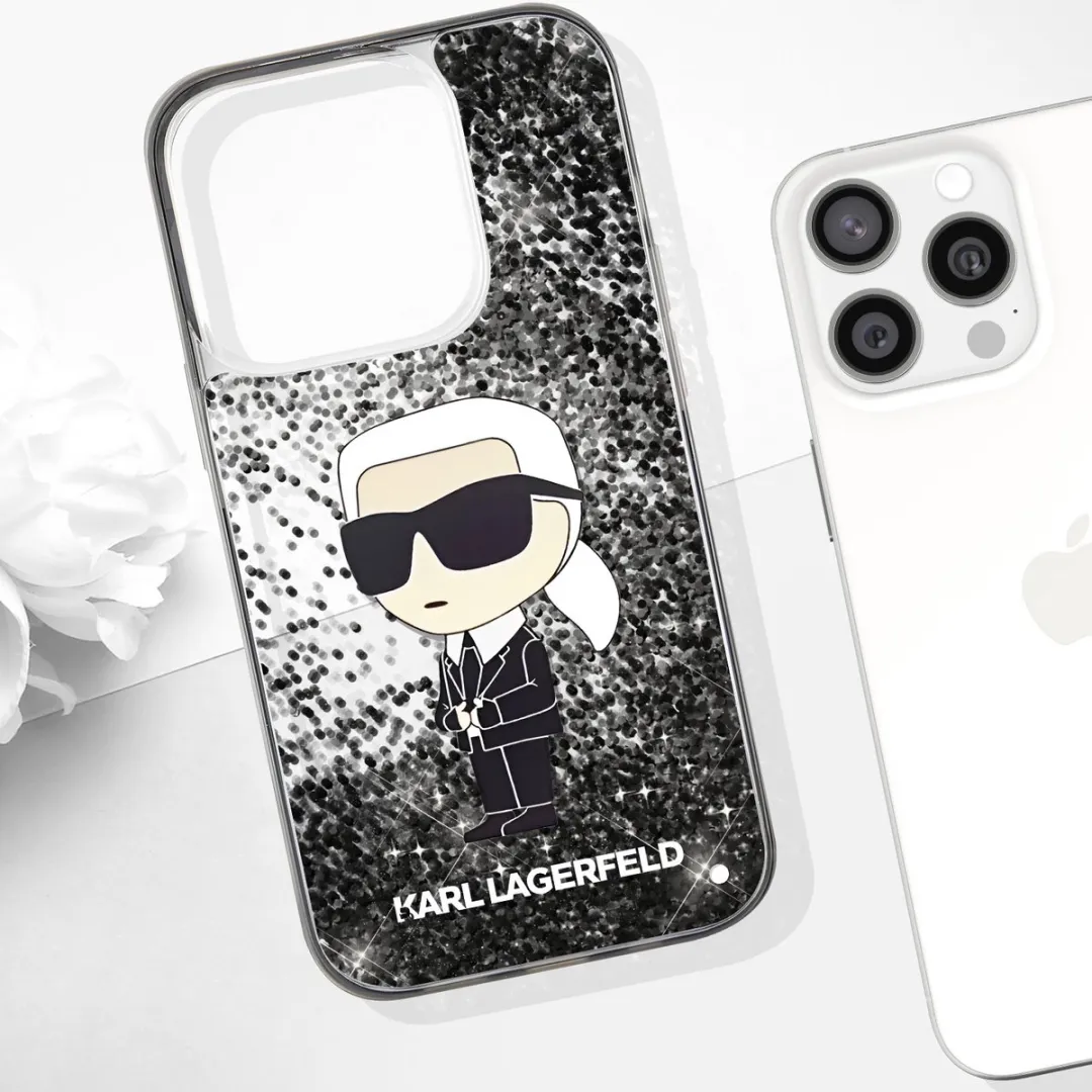 Karl Lagerfeld iPhone 15 Pro Hoesje H64096 - Zilver