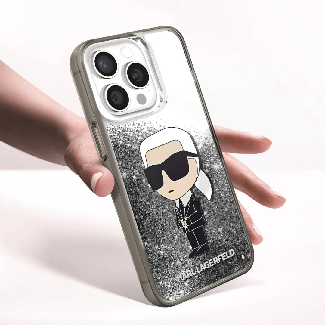 Karl Lagerfeld iPhone 15 Pro Hoesje H64096 - Zilver