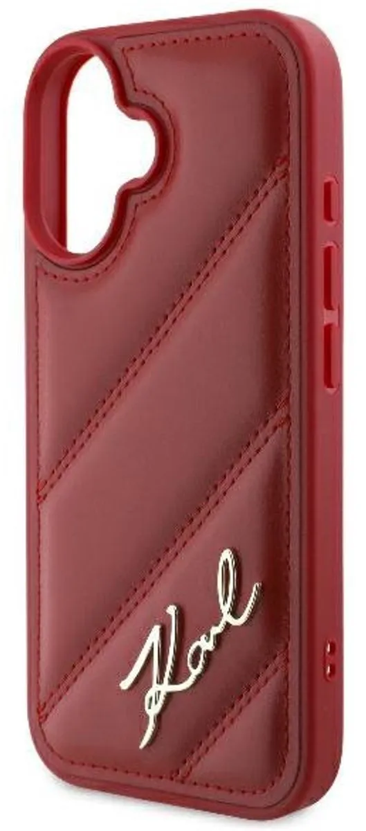 Karl Lagerfeld iPhone 16 Hoesje - Rood