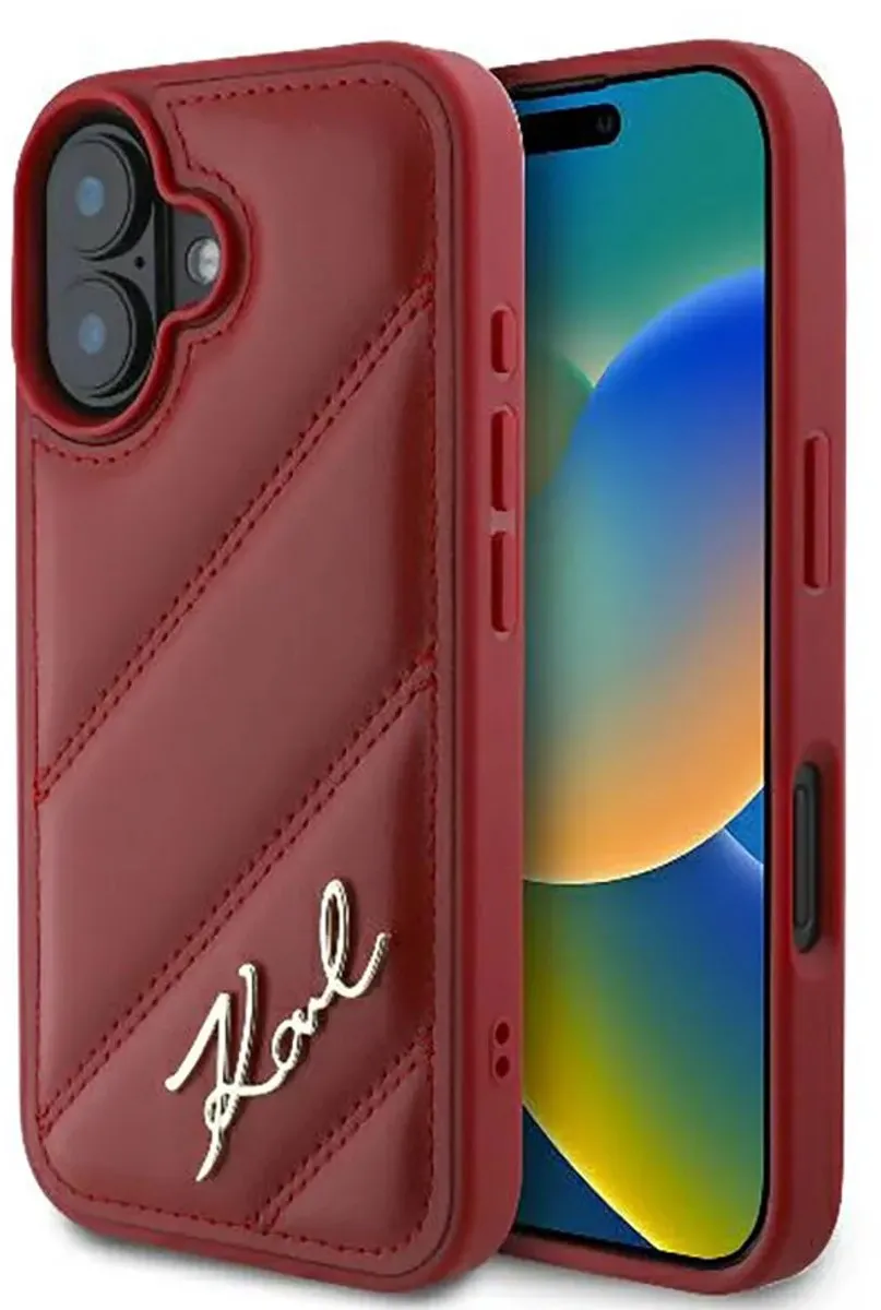 Karl Lagerfeld iPhone 16 Hoesje - Rood - afbeelding 6 van 6