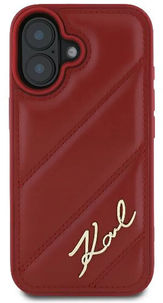 Karl Lagerfeld iPhone 16 Hoesje - Rood