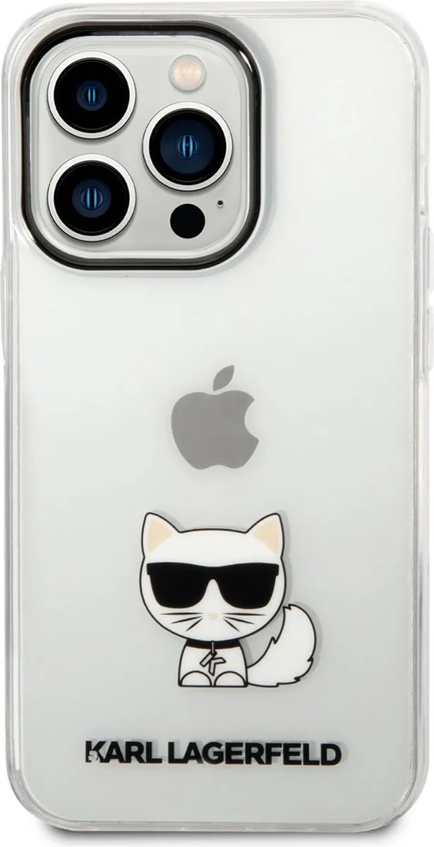 Karl Lagerfeld iPhone 14 Pro TPU Backcover Choupette - Transparant - 3666339076535