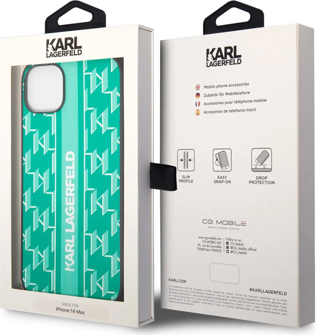 Karl Lagerfeld iPhone 14 Hoesje - Groen