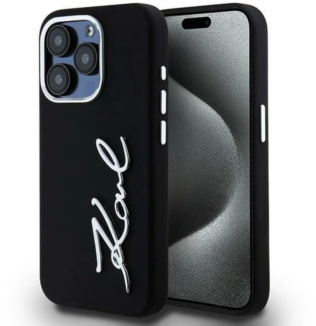 Karl Lagerfeld Siliconen Hoesje iPhone 15 Pro Max