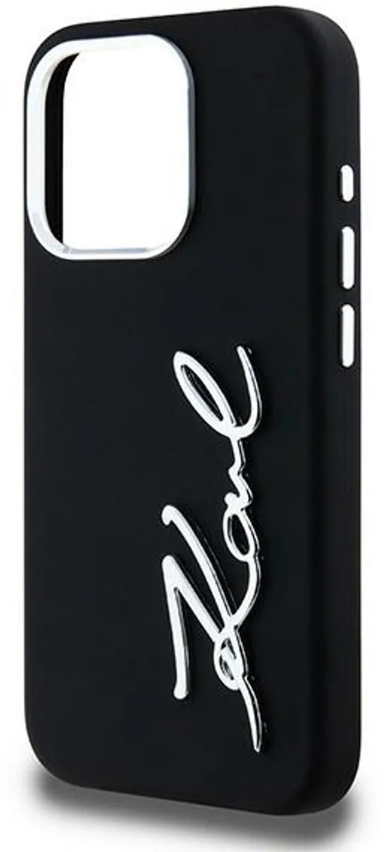 Karl Lagerfeld Siliconen Hoesje iPhone 15 Pro Max - Transparent