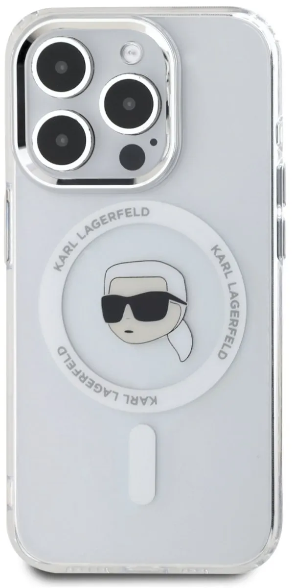 Karl Lagerfeld Magnetische Hoes iPhone 15 Pro Max - Transparent