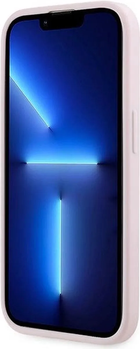 Karl Lagerfeld Diagonal Quilted Script Hoesje iPhone 14 Pro - Roze - afbeelding 6 van 6