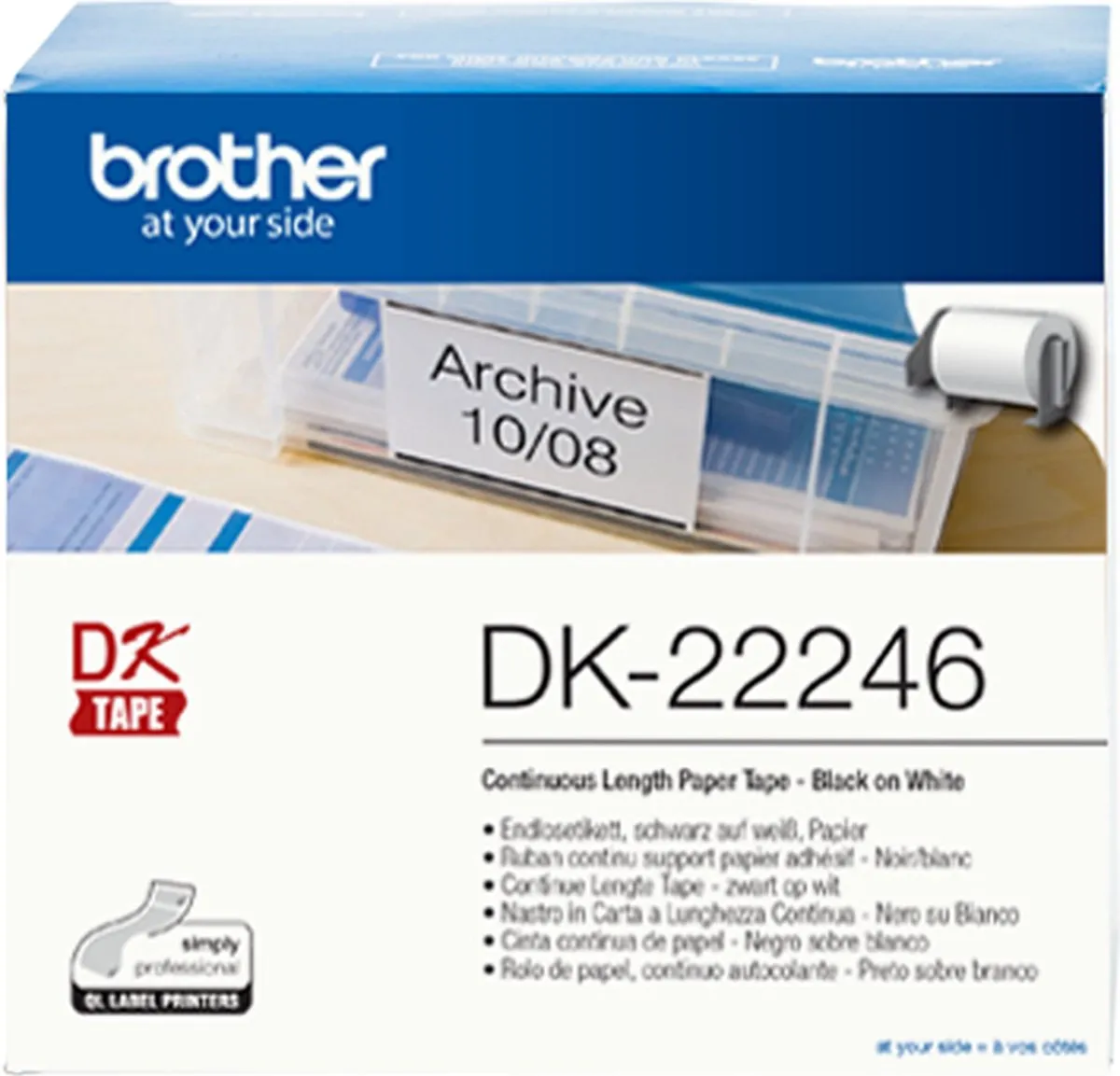 Brother DK22246 Labelstickers - Wit