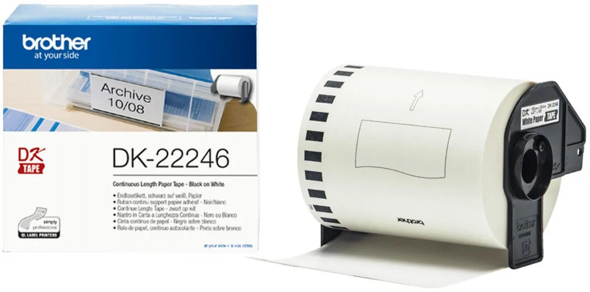 Brother DK22246 Labelstickers - Wit