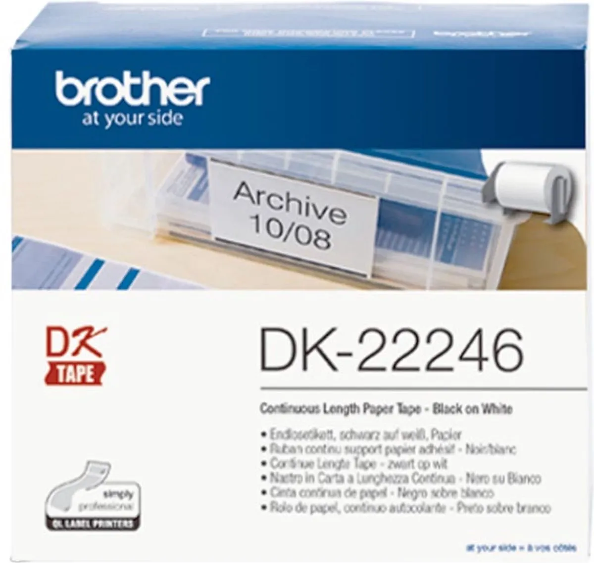 Brother DK22246 Labelstickers - Wit