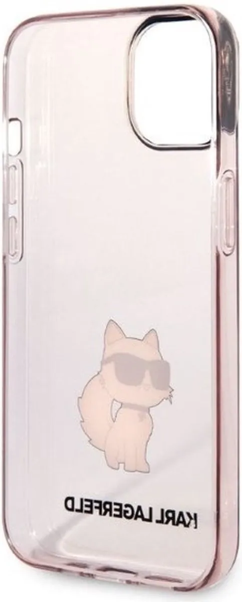 Karl Lagerfeld KLHCP14MHNCHTCP iPhone 14 Plus Hoesje - Roze