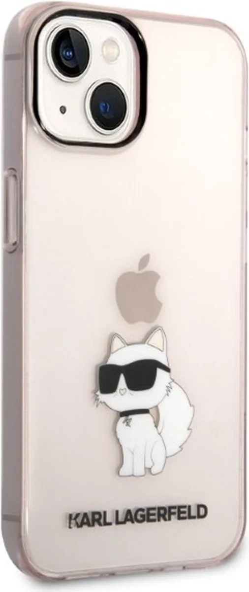Karl Lagerfeld KLHCP14MHNCHTCP iPhone 14 Plus Hoesje - Roze