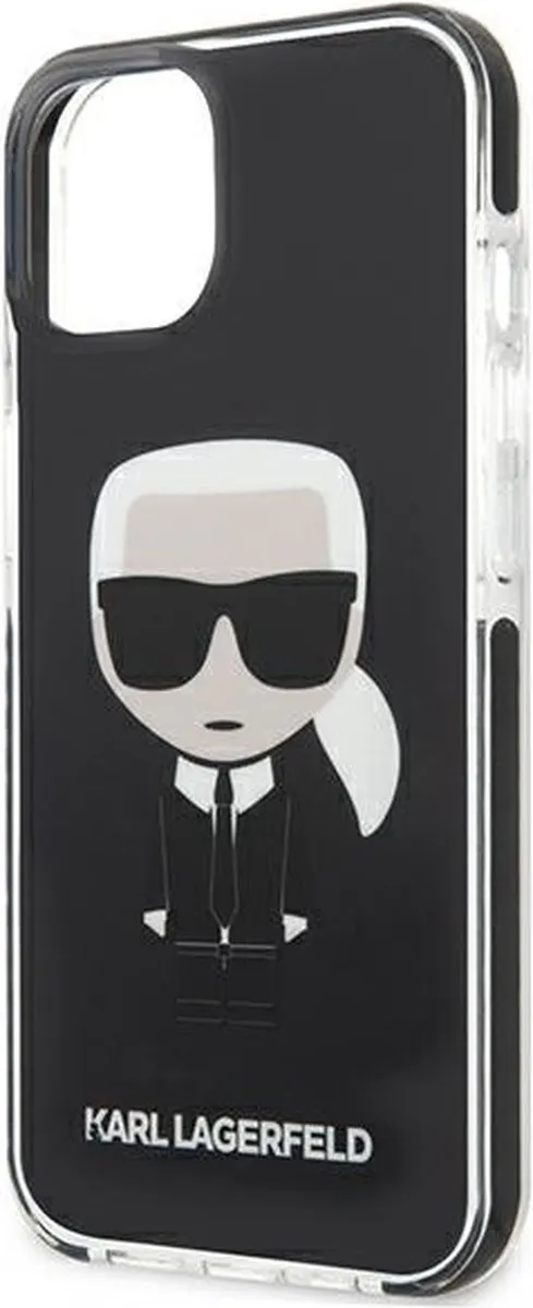 Karl Lagerfeld KLHCP13STPEIKK iPhone 13 mini Hoesje - Zwart