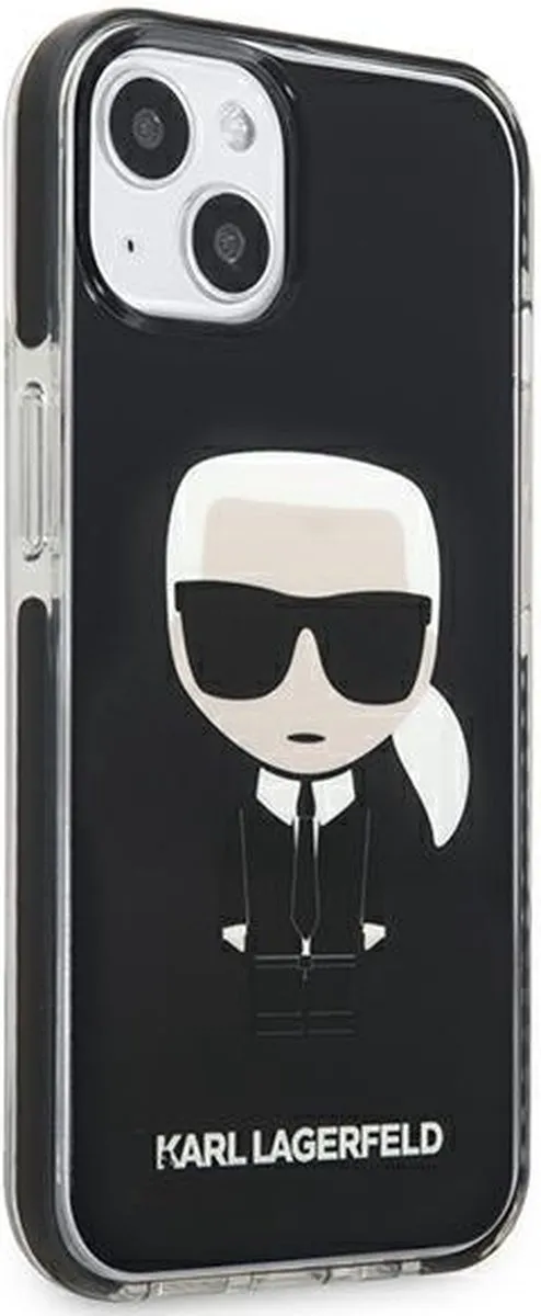 Karl Lagerfeld KLHCP13STPEIKK iPhone 13 mini Hoesje - Zwart