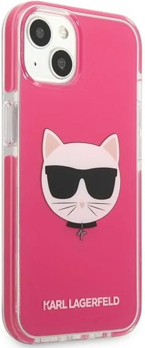 Karl Lagerfeld KLHCP13MTPECPI iPhone 13 Hardcase - Fuchsia