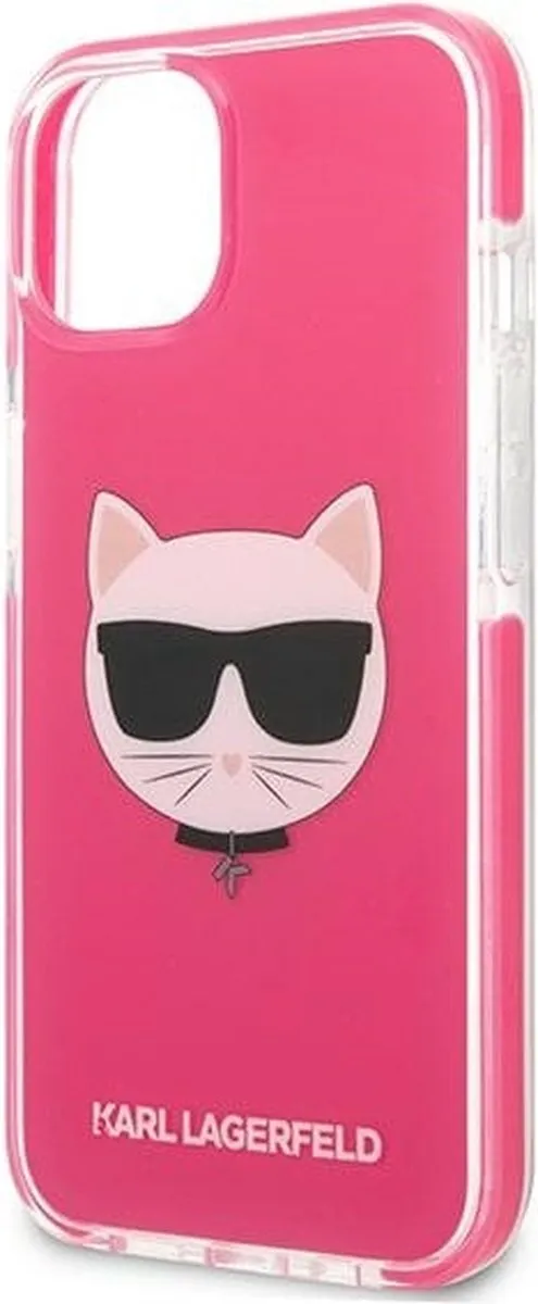 Karl Lagerfeld KLHCP13MTPECPI iPhone 13 Hardcase - Fuchsia