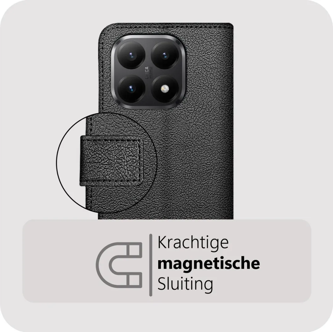 Just in Case Bookcase Classic MXM2826CW1 Hoesje - Xiaomi 15T - 2 Pasjes - Zwart