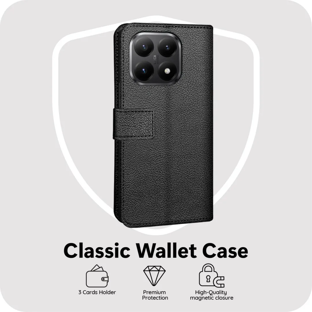 Just in Case Bookcase Classic MXM2826CW1 Hoesje - Xiaomi 15T - 2 Pasjes - Zwart