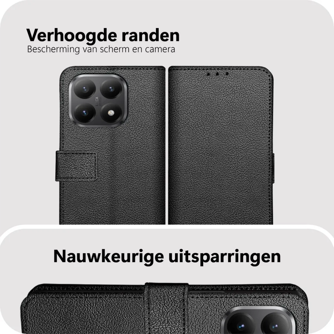 Just in Case Bookcase Classic MXM2826CW1 Hoesje - Xiaomi 15T - 2 Pasjes - Zwart