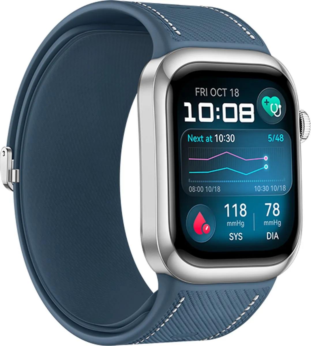 Huawei Watch D2 Blue Smartwatch - ECG & Bloeddrukmeter 38mm