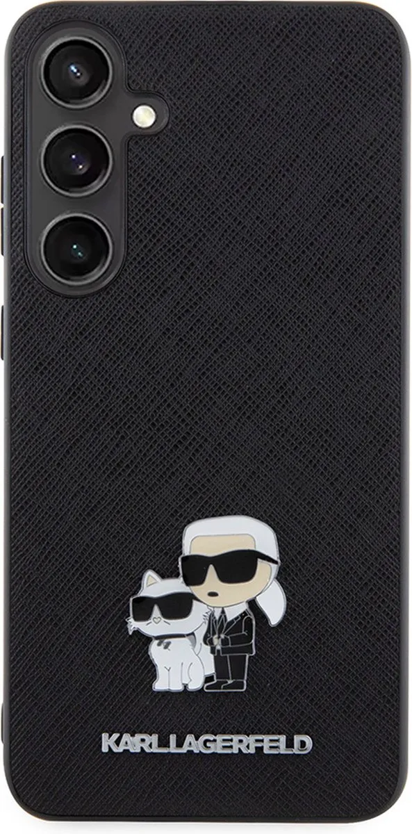 Karl Lagerfeld Backcase Hoesje KLHCS24SPSAKCMPK - Samsung Galaxy S24 - Zwart