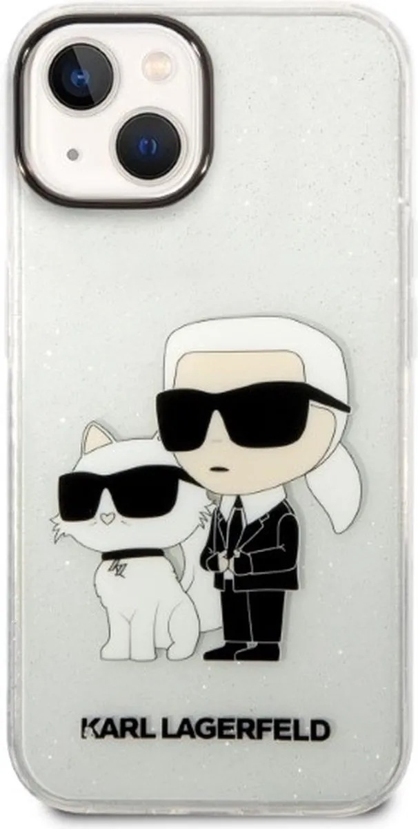 Karl Lagerfeld KLHCP14MHNKCTGT iPhone 14 Plus Hardcase - Transparant