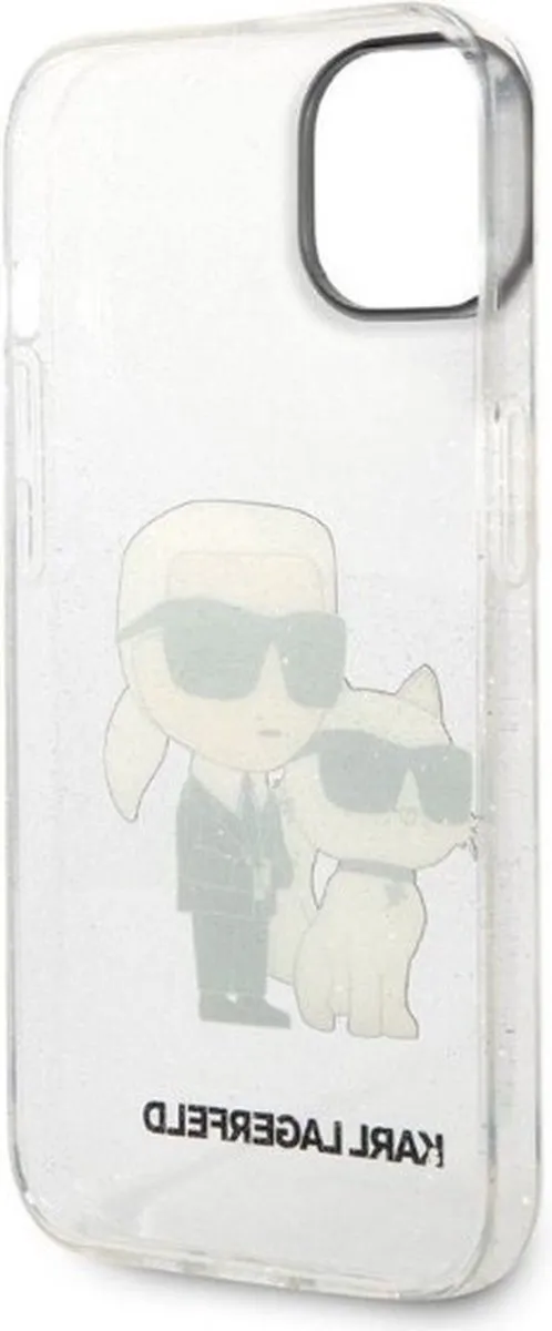Karl Lagerfeld KLHCP14MHNKCTGT iPhone 14 Plus Hardcase - Transparant