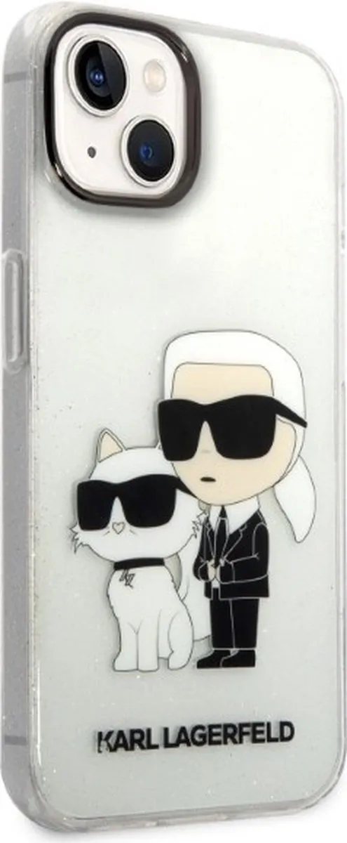 Karl Lagerfeld KLHCP14MHNKCTGT iPhone 14 Plus Hardcase - Transparant
