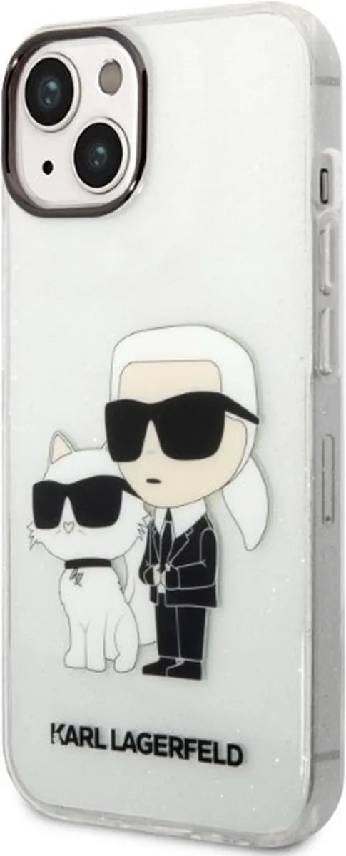 Karl Lagerfeld KLHCP14MHNKCTGT iPhone 14 Plus Hardcase - Transparant