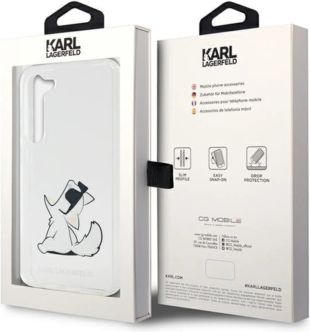Karl Lagerfeld KLHCS23MCFNRC S23+ Koffer - Transparant
