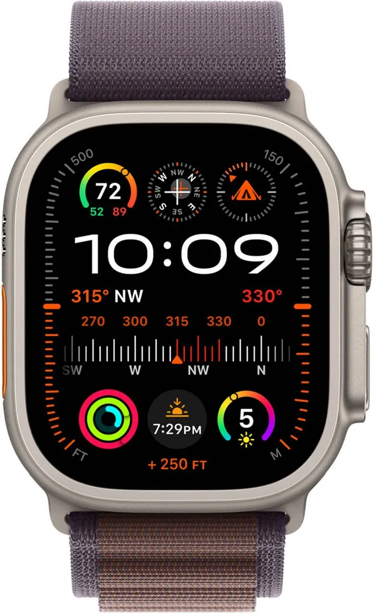 Apple Watch Indigo Alpine Loop 49mm - Large - afbeelding 2 van 5