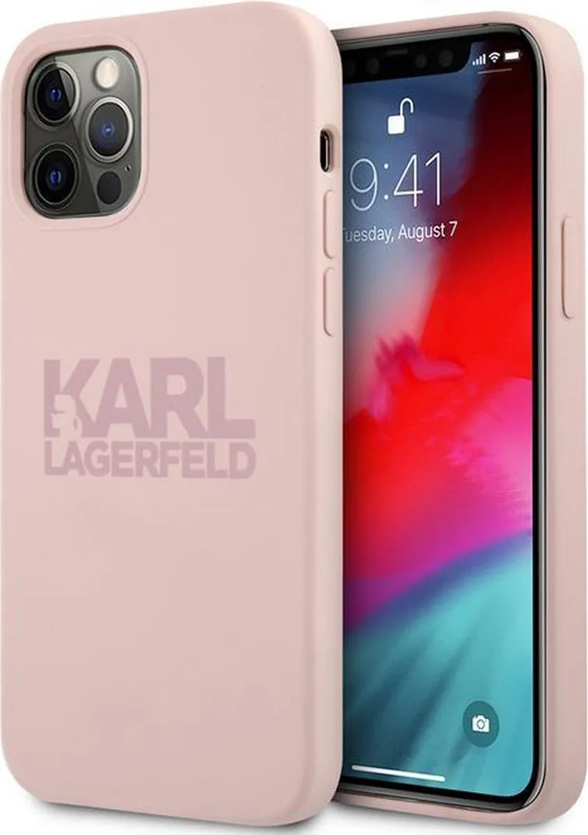 Karl Lagerfeld Silicone Back Case Roze