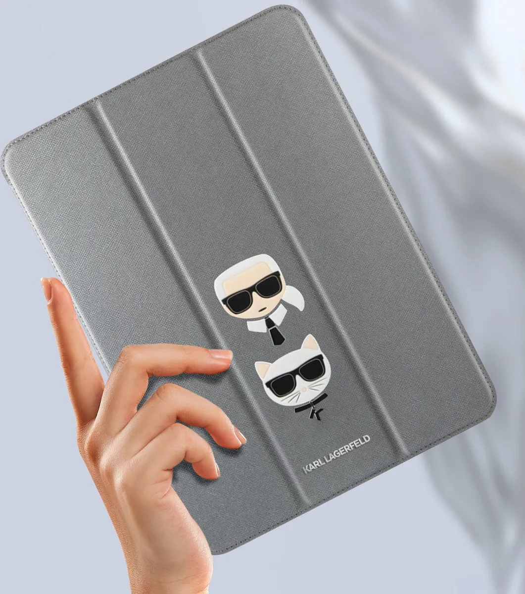Karl Lagerfeld Karl et Choupette Hoes iPad Pro 12.9 2020/2021