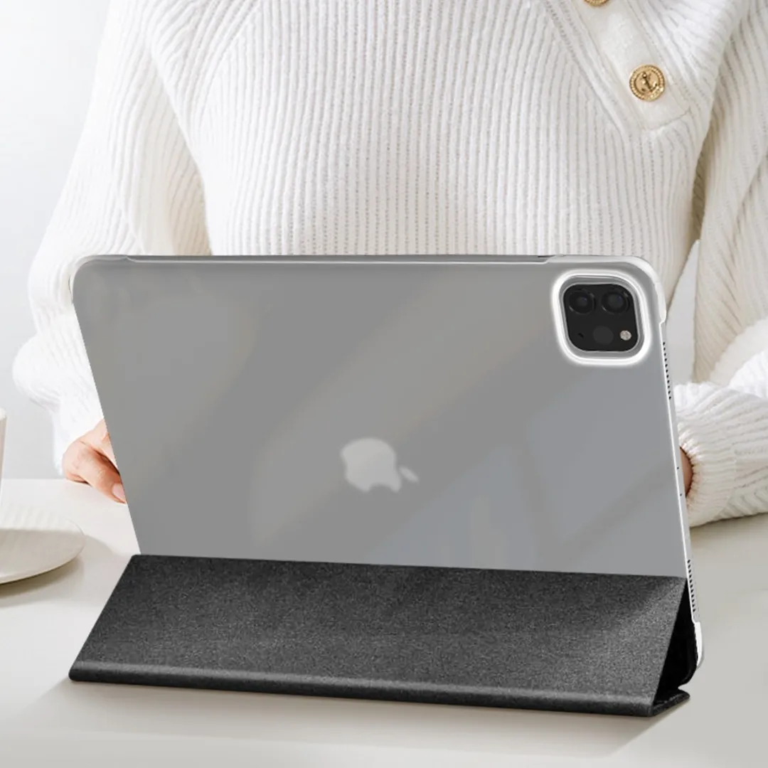 Karl Lagerfeld Karl et Choupette Hoes iPad Pro 12.9 2020/2021 - Grijs