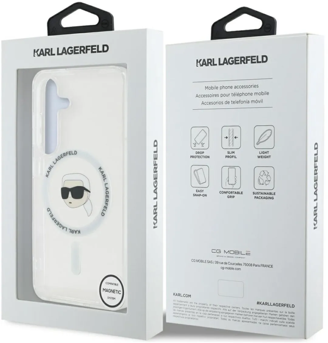 Karl Lagerfeld Hoesje voor Samsung Galaxy S25 - Transparent