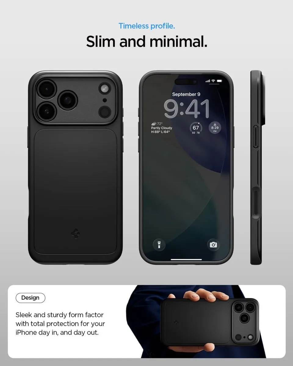Spigen MagFit Hoesje iPhone 17 Pro Max - Zwart