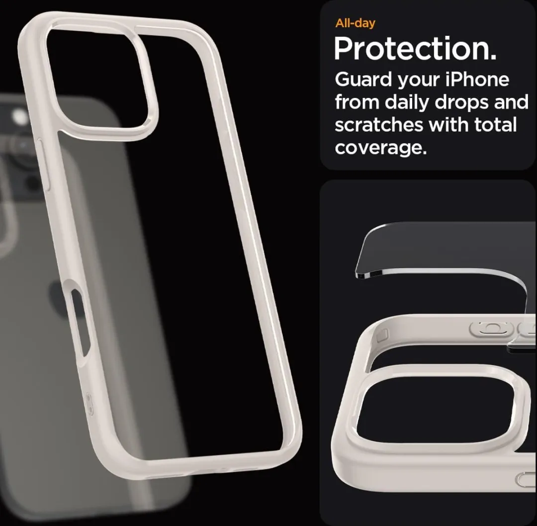 Spigen iPhone 16 Pro Max Ultra Hybrid Hoesje - Natural Titanium