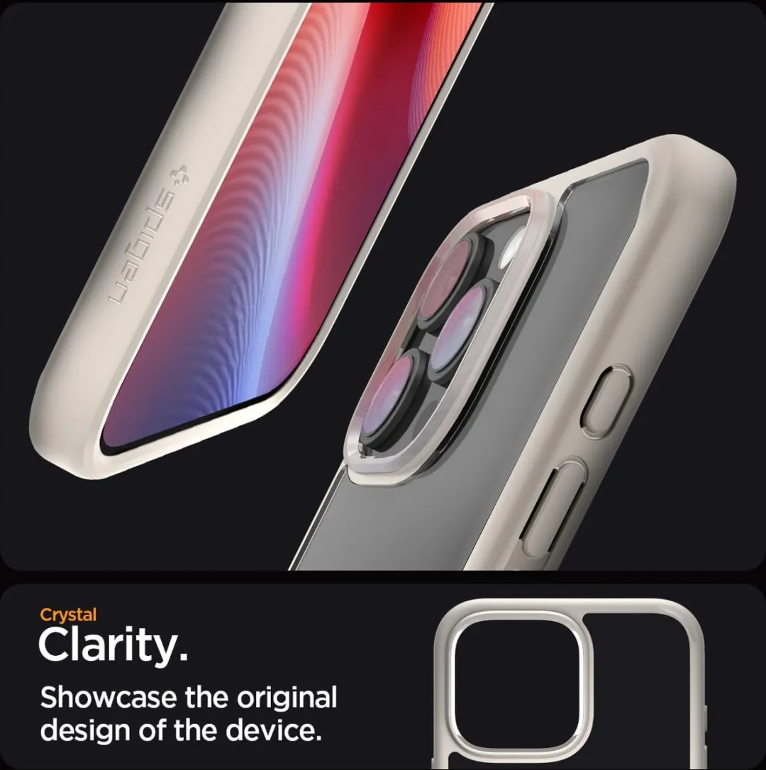 Spigen iPhone 16 Pro Max Ultra Hybrid Hoesje - Natural Titanium
