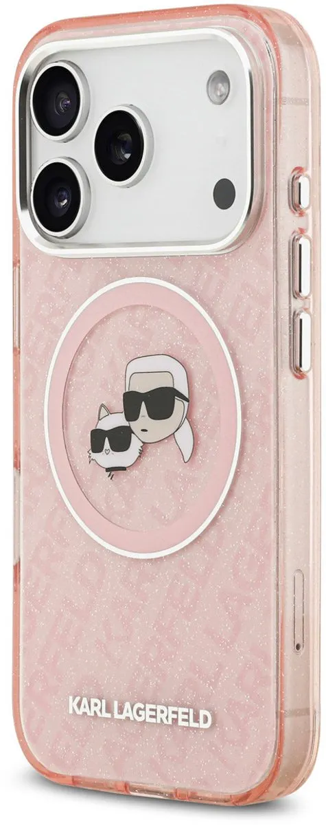 Karl Lagerfeld iPhone 17 Pro Hoesje - MagSafe Roze