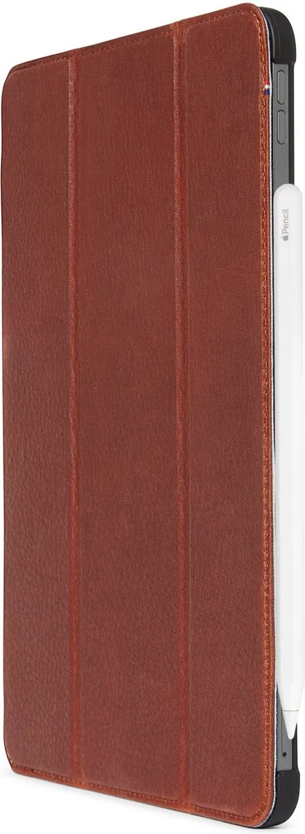 Decoded Leather Slim Cover iPad 10.9 2022 - Bruin