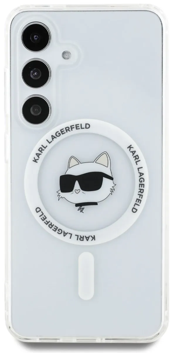 Karl Lagerfeld Knop Choupette Hoesje Samsung Galaxy S25 - Transparent