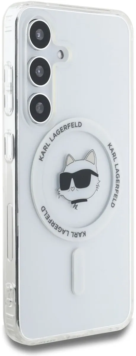 Karl Lagerfeld Knop Choupette Hoesje Samsung Galaxy S25 - Transparent