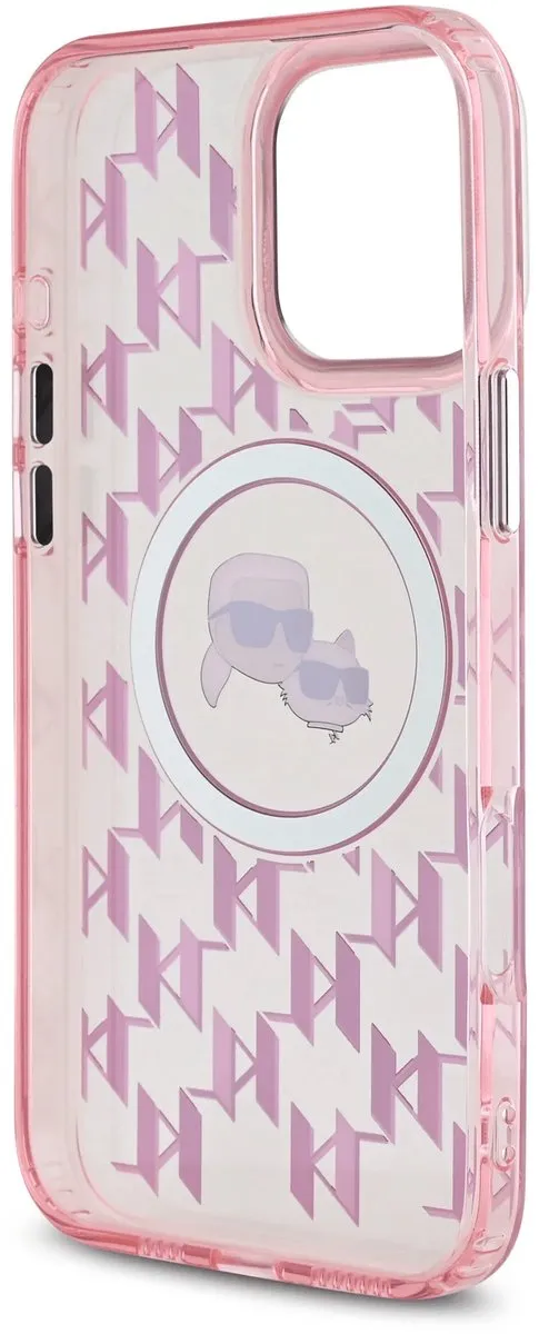 Karl Lagerfeld Backcover iPhone 16 Pro MagSafe IML Roze - 3666339318420